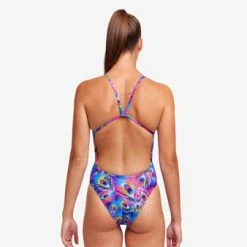 FUNKITA - Ladies Single Strength One Piece Swimsuit Peacock Paradise -Outlet Women's Activity Store 018790 grande