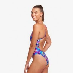 FUNKITA - Ladies Single Strength One Piece Swimsuit Peacock Paradise -Outlet Women's Activity Store 018791 grande