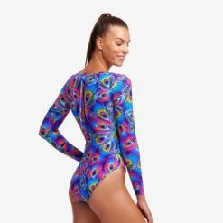 FUNKITA - Ladies Swimsuit Long Shot One Piece Peacock Paradise 9 FUNKITA - Ladies Swimsuit Long Shot One Piece Peacock Paradise -Outlet Women's Activity Store 018798 grande