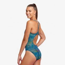 FUNKITA - Ladies Diamond Back One Piece Wires Crossed -Outlet Women's Activity Store 018823 grande