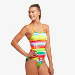 FUNKITA - Ladies Single Strap One Piece Swimsuit Dye Hard -Outlet Women's Activity Store 018836 grande