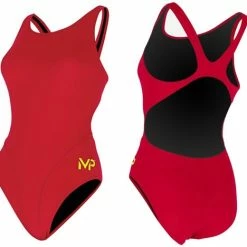 Michael Phelps - Womens Swimsuit Comp Back Solid -Outlet Women's Activity Store AS COMPBACKJR 2 grande