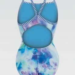 Dolfin - Womens Uglies Tempest V-2 Back One-Piece Swimsuit -Outlet Women's Activity Store Blue Rear grande