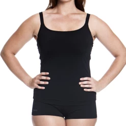 FUNKITA - Ladies Scoop Neck Tankini Top Still Black Cup Size B-D -Outlet Women's Activity Store Funkita Tank Top 1 grande