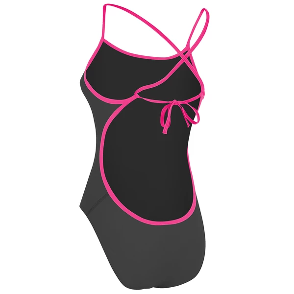 Maru - Womens Solid Pacer Cut Away Tie Back Grey/Pink 6 Maru - Womens Solid Pacer Cut Away Tie Back Grey/Pink - Image 4