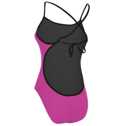 Maru - Womens Solid Pacer Cut Away Tie Back Magenta/Black -Outlet Women's Activity Store Magenta 5 grande