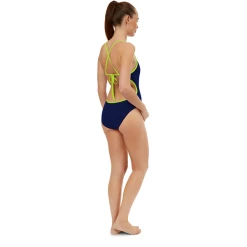 Maru - Womens Solid Pacer Cut Away Tie Back Navy/Lime 5 Maru - Womens Solid Pacer Cut Away Tie Back Navy/Lime -Outlet Women's Activity Store Navy Lime 2 grande