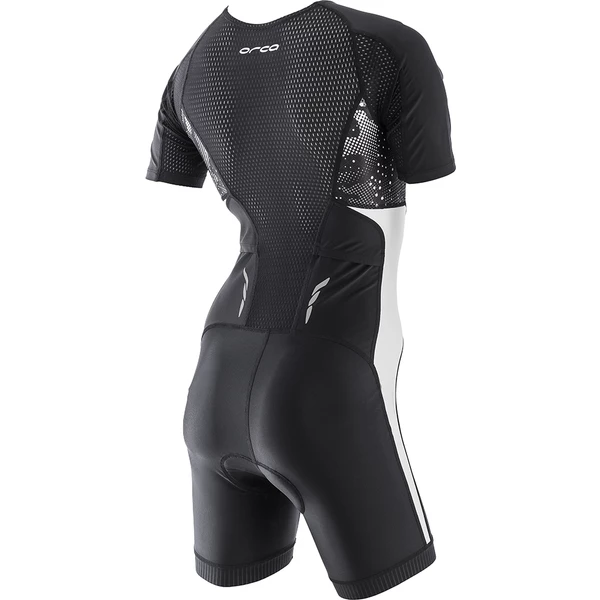 Orca - Womens Trisuit Core Short Sleeved Racesuit Black/White 4 Orca - Womens Trisuit Core Short Sleeved Racesuit Black/White - Image 2