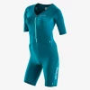 Orca - Womens Trisuit 226 Short Sleeved Komp Racesuit Teal -Outlet Women's Activity Store Orca 226 grande