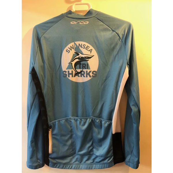 Orca - Womens Cycle Jersey Custom Long Sleeved TriSharks 4 Orca - Womens Cycle Jersey Custom Long Sleeved TriSharks - Image 2