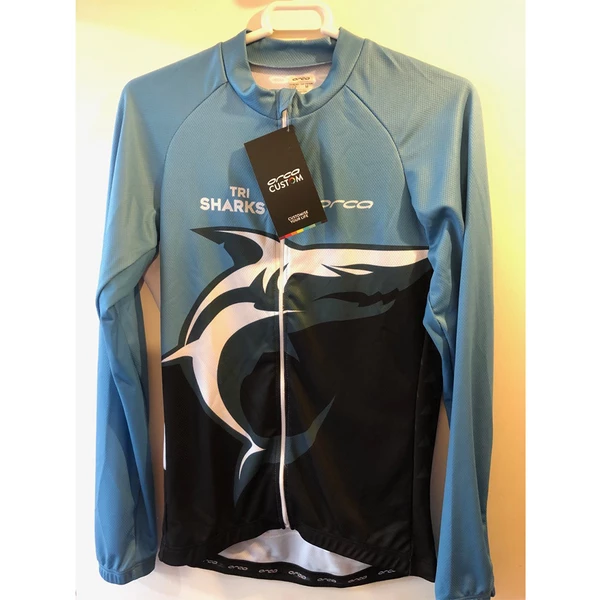 Orca - Womens Cycle Jersey Custom Long Sleeved TriSharks 3 Orca - Womens Cycle Jersey Custom Long Sleeved TriSharks