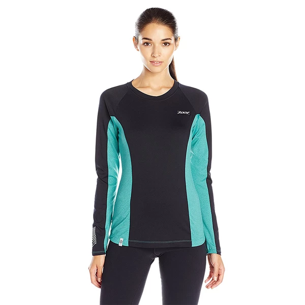 Zoot - Womens Ocean Side LS Black/Aquamarine Stripe 3 Zoot - Womens Ocean Side LS Black/Aquamarine Stripe