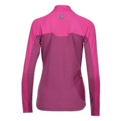 Zoot - Womens Ocean Side 1/2 zip Pink Paradise Stripe -Outlet Women's Activity Store Zoot Womens Zip Pink Rear grande