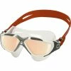 Aquasphere - Goggles Vista Swim Mask White, Grey, Red with Iridescent Mirrored Lens