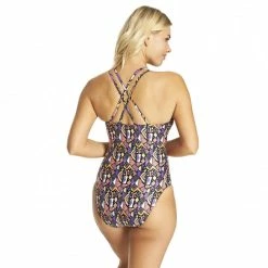 Zoggs - Womens Culture Jam Crossback Brown Multi -Outlet Women's Activity Store culture jam x back 20739 24 grande