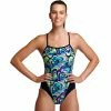 FUNKITA - Ladies Swimsuit Single Strap One Piece Gelat OMG -Outlet Women's Activity Store funkita gelat omg ladies single strap one piece 1 600x 56fef6be 5776 41fa bdaf 90e073597696 grande