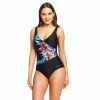 Zoggs - Womens Swimsuit Hybrid Tropics Wrap Multi/Back -Outlet Women's Activity Store hybrid tropics wrap front swimsuit 1 grande