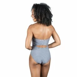 Zoggs - Womens Swimsuit Pebbly Bandeau Crossback -Outlet Women's Activity Store pebbly bandeau crossback swimsuit 1 grande