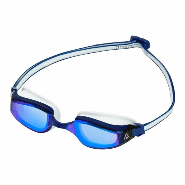 Aquasphere - Goggles Fastlane Blue Titanium Mirrored Lens Blue & White 3 Aquasphere - Goggles Fastlane Blue Titanium Mirrored Lens Blue & White
