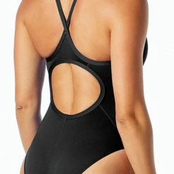 TYR - Womens Swimsuit Solid Durafast DIAMONDFIT Black -Outlet Women's Activity Store tyr solid durafast diamondfit swimsuit black 7 grande